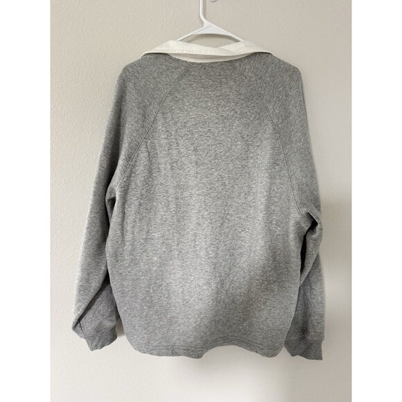 BDG Hailey Henley In Gray Academia School Teacher Pullover Sweatshirt Size Small - Picture 3 of 7